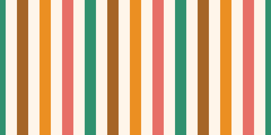 Rainbow Stripes Mona peel and stick wallpaper pattern detail